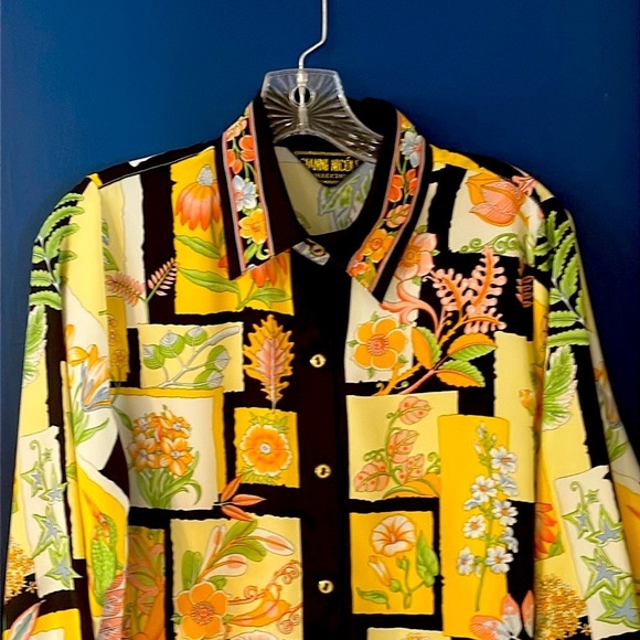 Women’s Vintage Gianni Nicole Collection Long Sleeve Button Up Blouse Size L - Picture 2 of 8